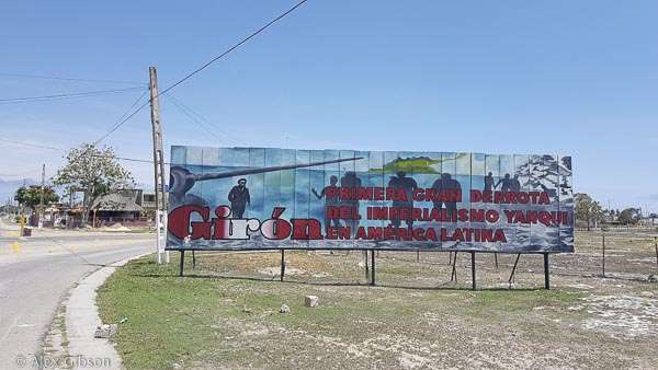 Playa Giron propaganda billboard