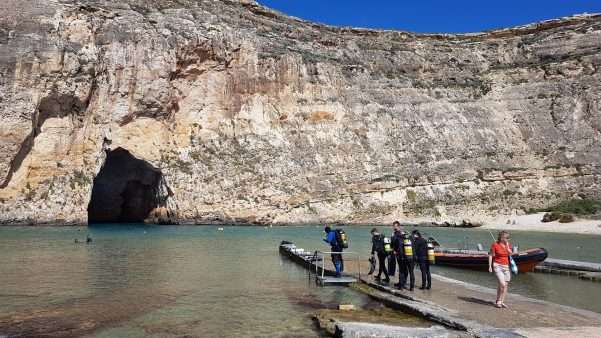 The Inland Sea, diving on Gozo
