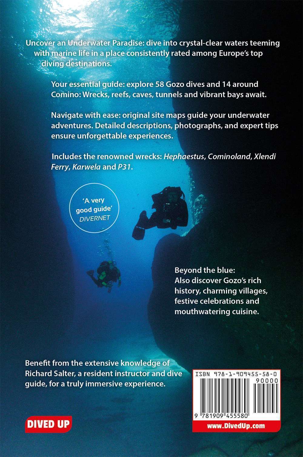 Diving Gozo and Comino - Richard Salter - back cover image
