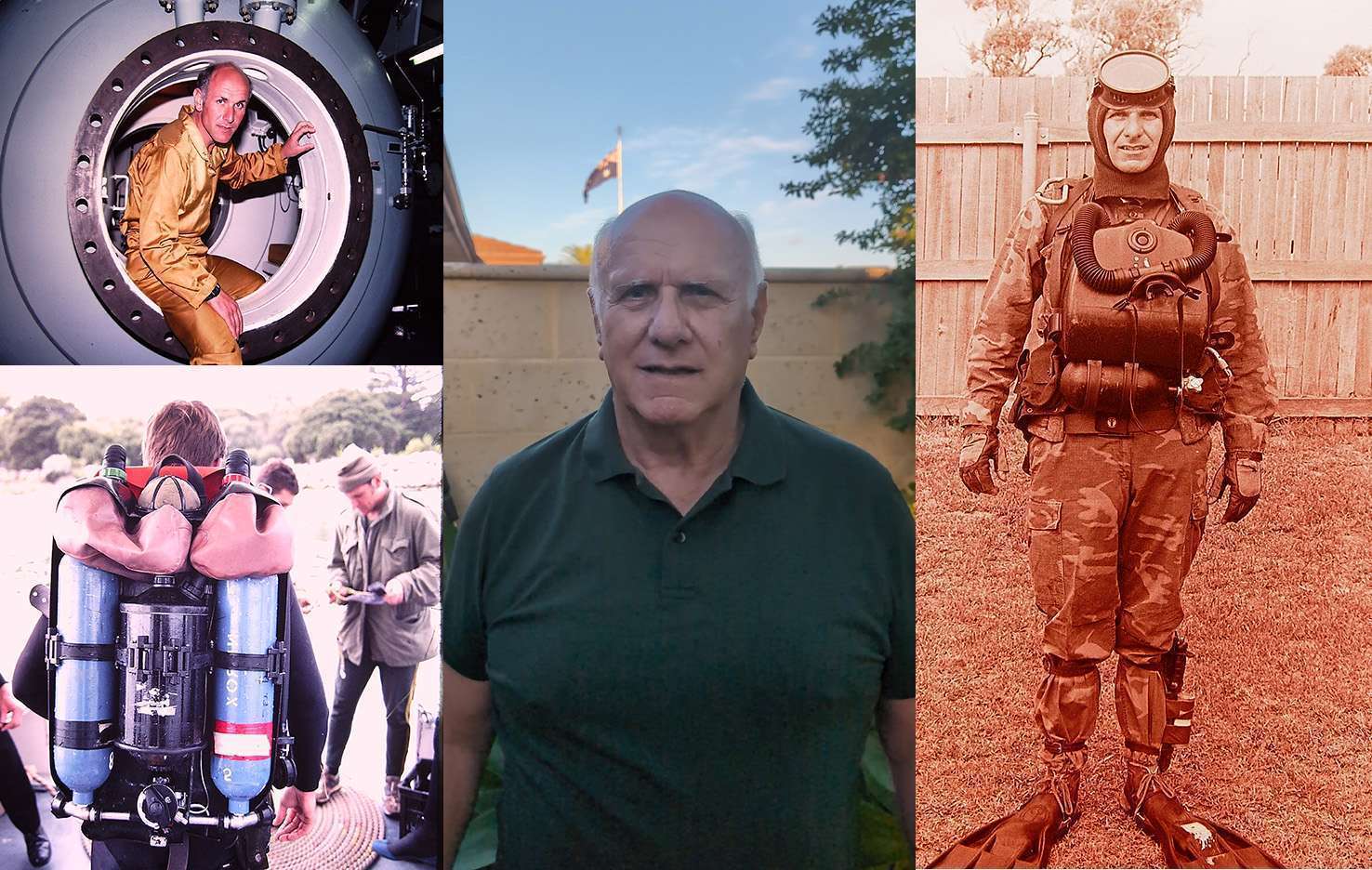 Claudio Gino Ferreri - now and during military days